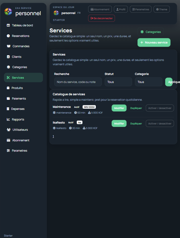 IkaServices - Tablet