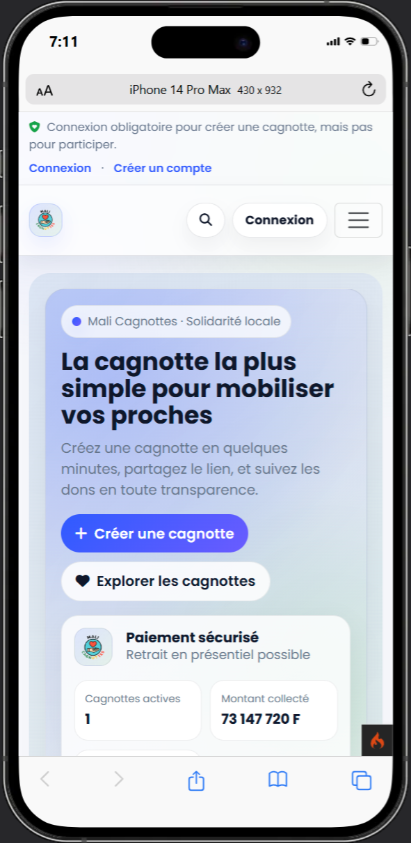 MaliCagnotte - iPhone